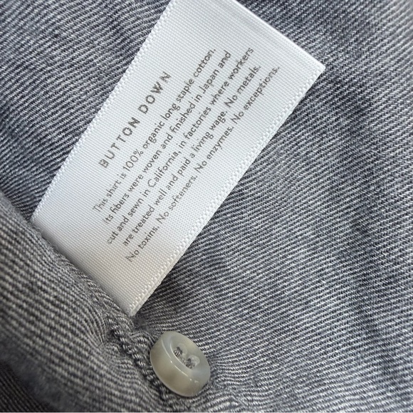 Eight & Sand Made In USA 100% Organic Long Staple Cotton Popover Shirt A39 - Picture 4 of 5
